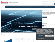 Tablet Screenshot of boschrexroth.com